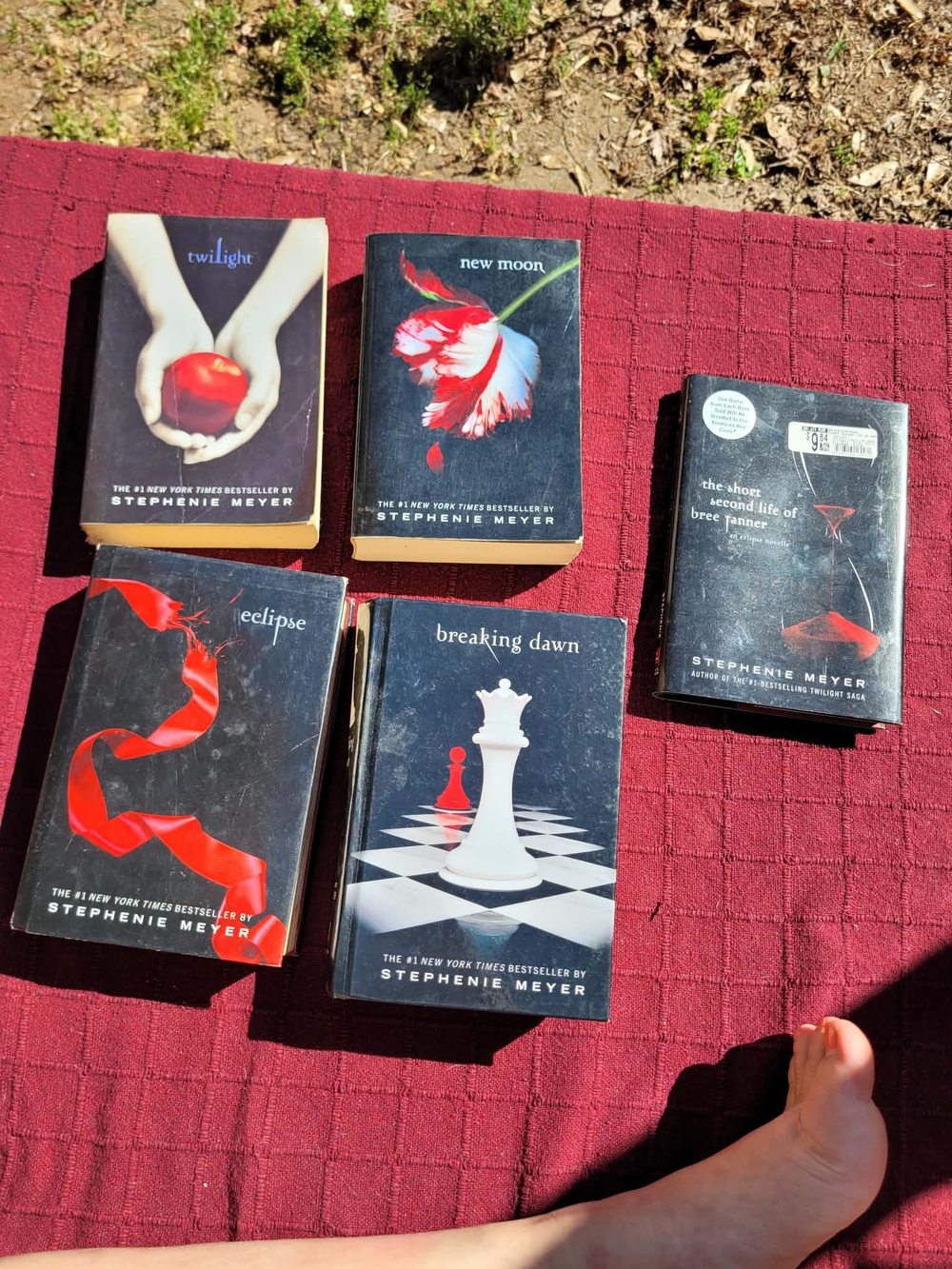Stephenie Meyer Twilight Saga Paperback Book Set - Black & Red Covers
